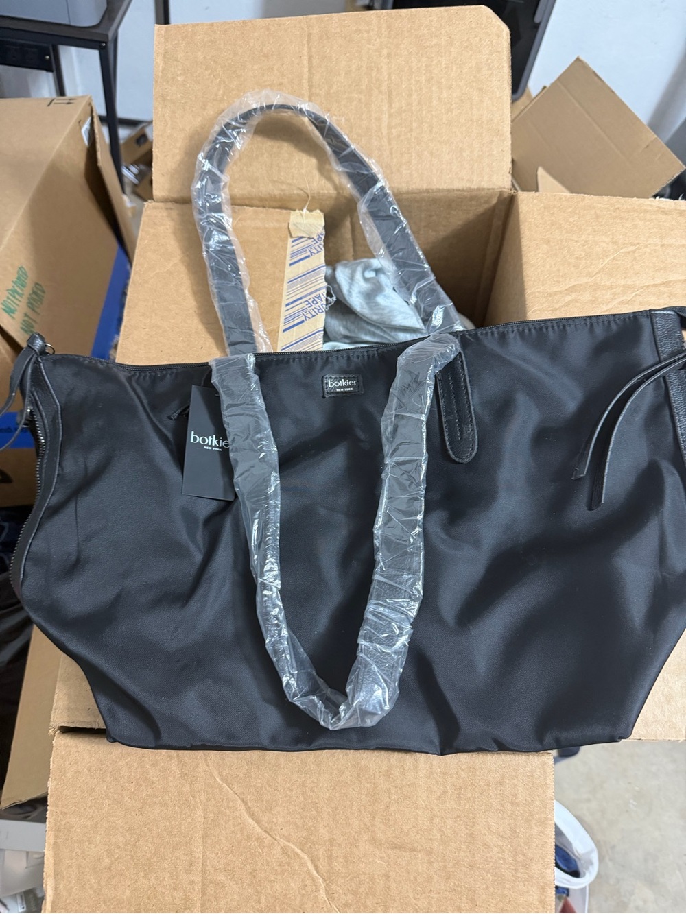 Botkier Black Nylon Tote with Dual Handles